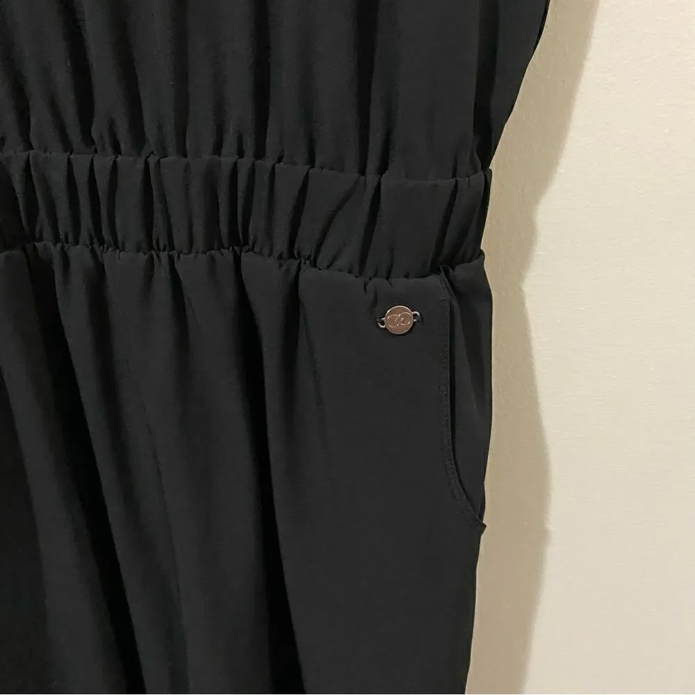 CALIA Wide Leg Overlap Jumpsuit